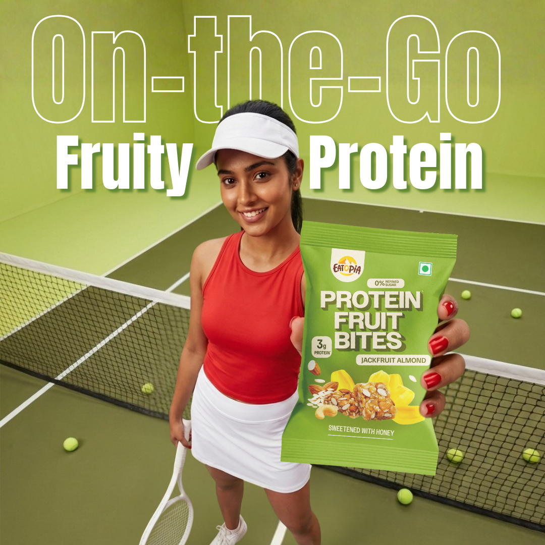 Protein Fruit Bites Jackfruit Almond |Dry Fruits Protein Bars |Healthy Energy Snacks - Pack of 2 (10 bars)