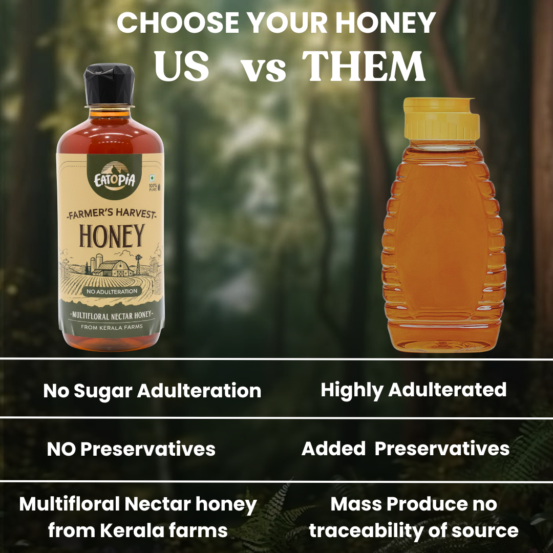 Pure Natural Farmer's Harvest Nectar Honey | No Sugar Adulteration( Squeezy ) | Pack of 2