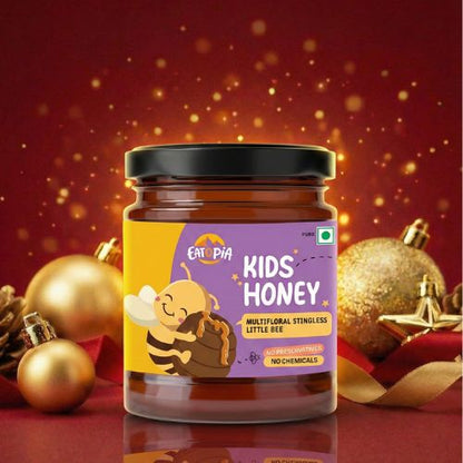 100% Stingless Bees Natural,Pure Kids Little Bee Immunity Building Honey | Medicinal plants
