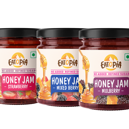 Real Fruit Honey Jam - Super Saver Assorted Pack of 3