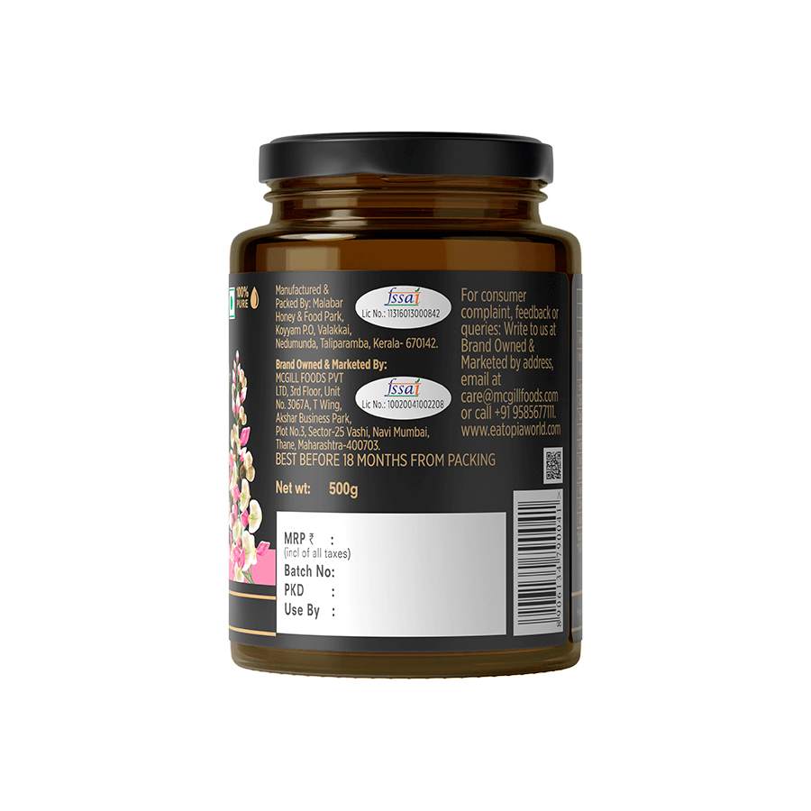 100% Natural,Pure Original Karanj Flowers Honey (Monofloral)| No Sugar