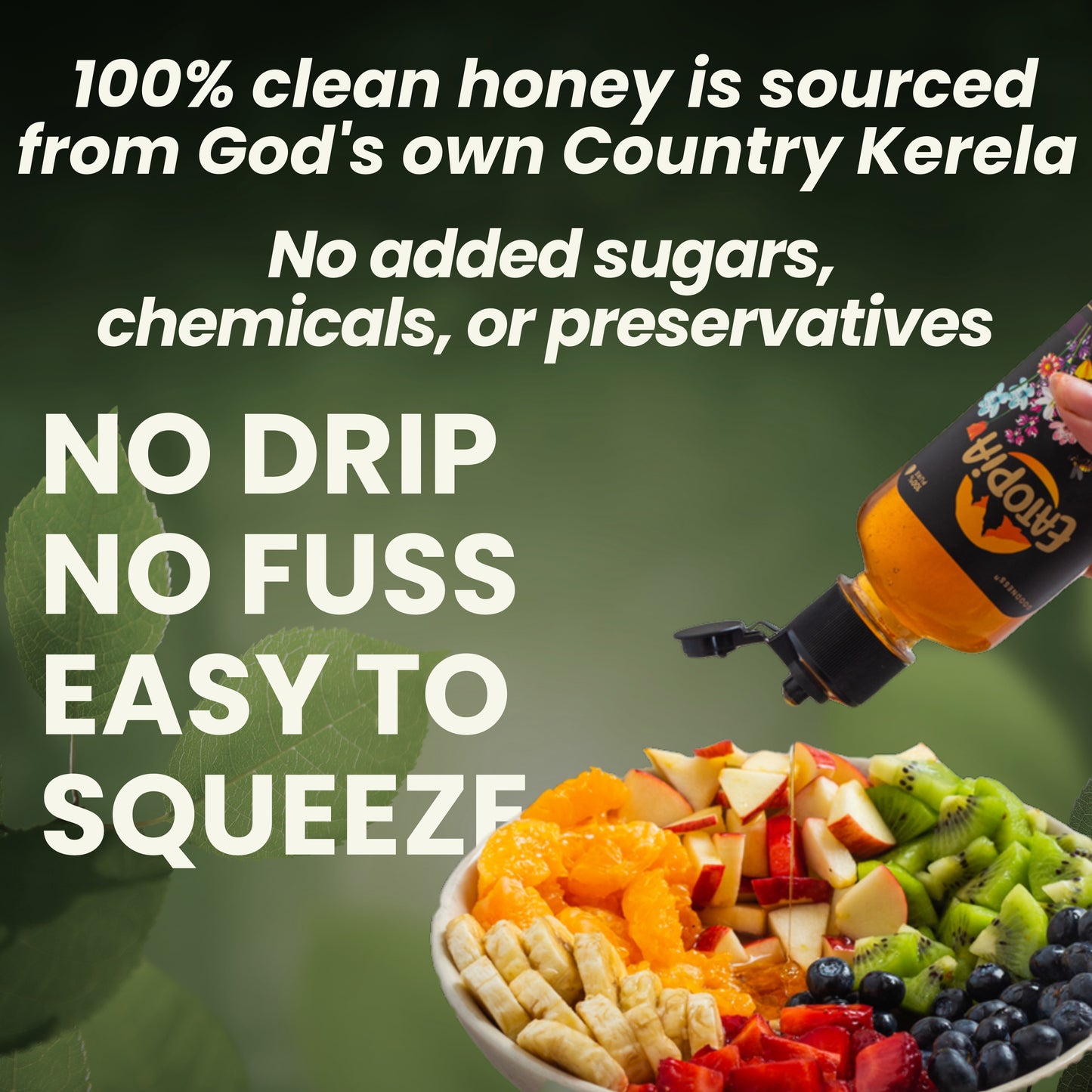 Pure Natural Farmer's Harvest Nectar Honey | No Sugar Adulteration( Squeezy ) | Pack of 2