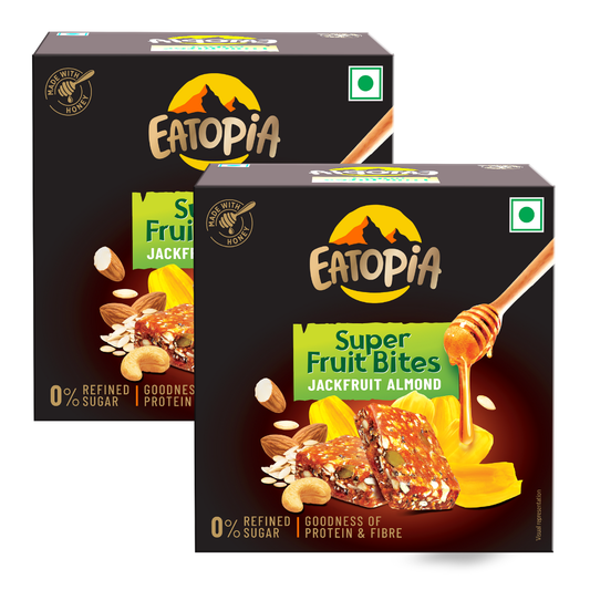 Fruit Minis Jackfruit Almond |Dry Fruits Protein Bars |Healthy Energy Snacks - Pack of 2