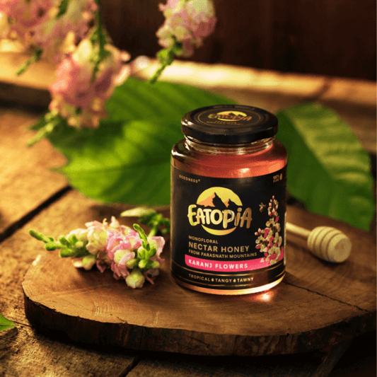 100% Natural,Pure Original Karanj Flowers Honey (Monofloral)| No Sugar