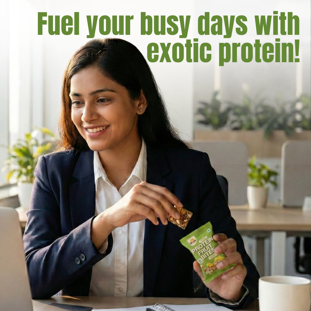 Protein Fruit Bites Jackfruit Almond |Dry Fruits Protein Bars |Healthy Energy Snacks - Pack of 2 (10 bars)