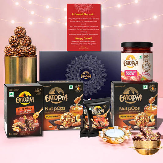 The Nutty Affair | Diwali Gift Hamper with Free Diya