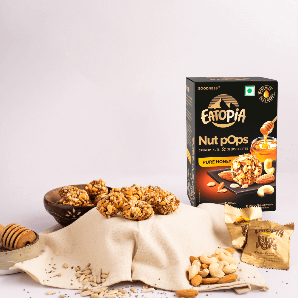 Energy Box - Fruit minis Mango Chia 100 gms, Dates Nut 100 gms, Nut Pops 2 pack