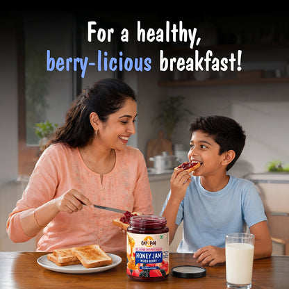 Mixedberry Honey Jam 550g | 70% Real Berries, 29% Honey | No refined sugar, No added preservatives