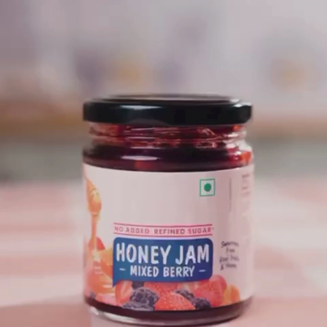 Mixedberry Honey Jam | No Sugar | No preservatives | Real fruits